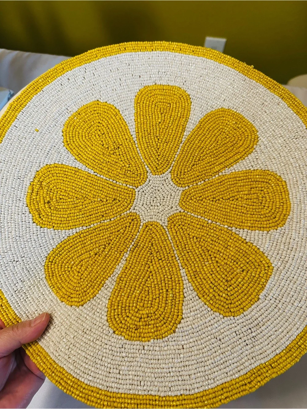 Hand Beaded Placemat